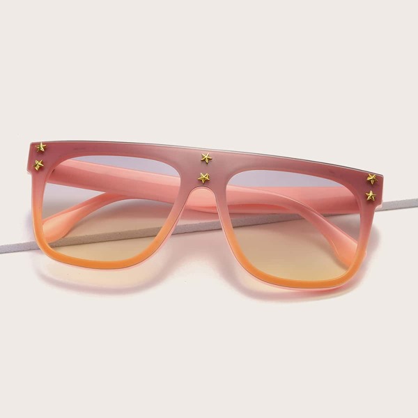 

Star Decor Acrylic Frame Sunglasses, Pink