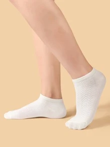 5pairs Plain Ankle Socks - Multicolor - View 2