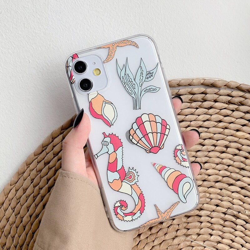 

Shell Clear iPhone Case, Multicolor