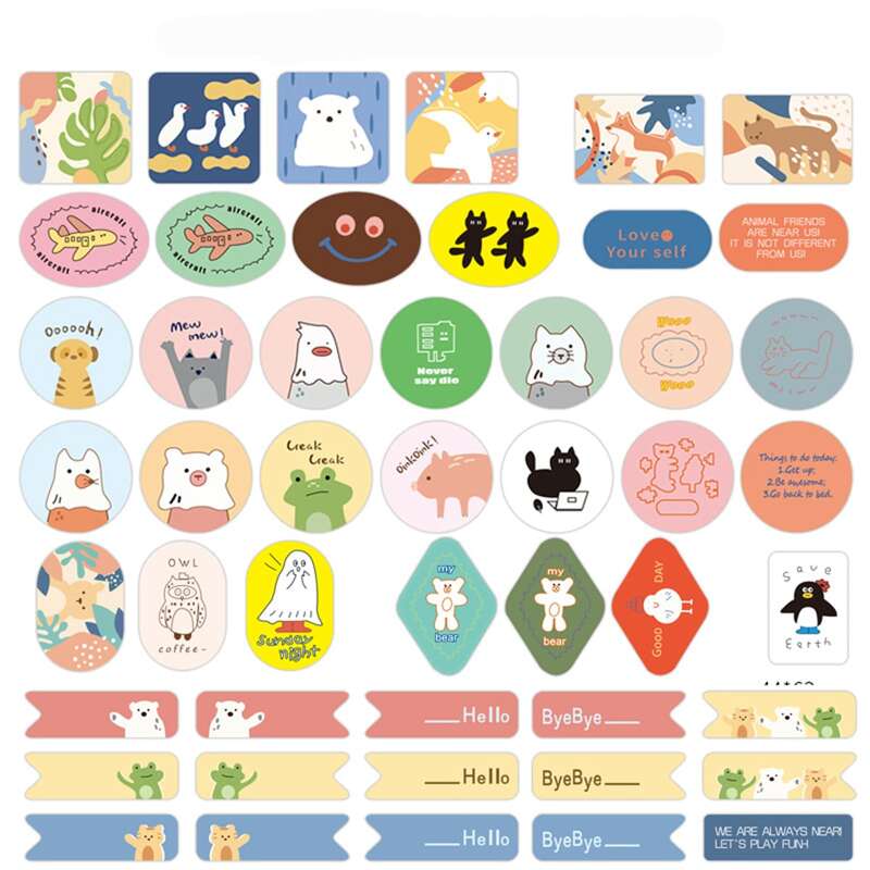 

50pcs Cartoon Sticker, Multicolor