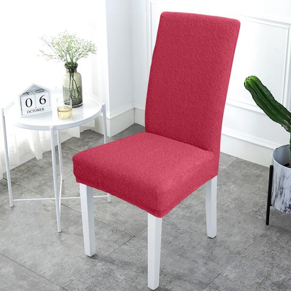

Flower Print Stretchy Chair Cover, Rose red