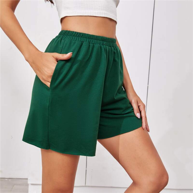 

Slant Pocket Shorts, Green