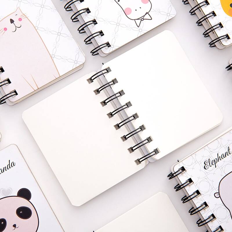 

1pc Random Cartoon Spiral Notebook, Multicolor