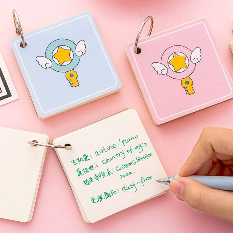 

1pc Random Star Ring Memo Pad, Multicolor