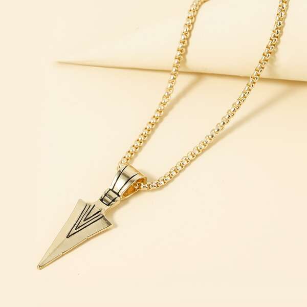 

Men Geometric Charm Necklace, Gold