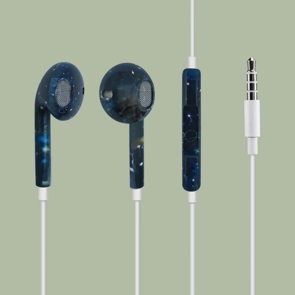 

1pc Galaxy Print In-ear Headphone, Multicolor