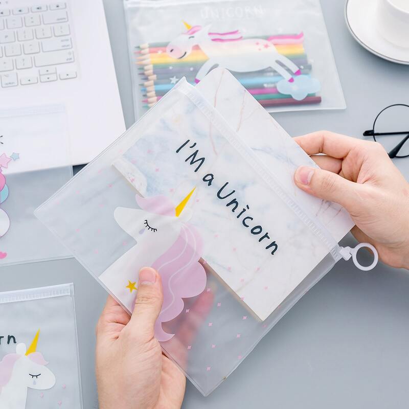 

1pc Random Unicorn Pencil Case, Multicolor