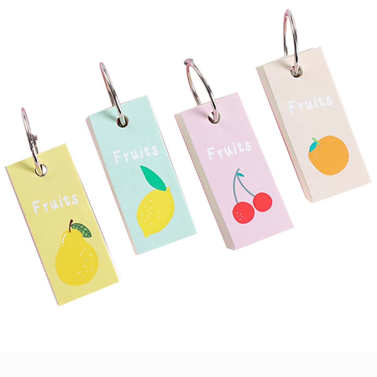 

1pc Random Fruit Ring Memo Pad, Multicolor