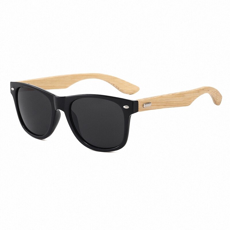 

Guys Rivet Decor Sunglasses, Black