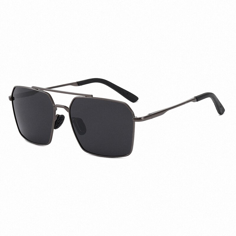 

Guys Fashion Metal Polarized Sunglasses, Grey