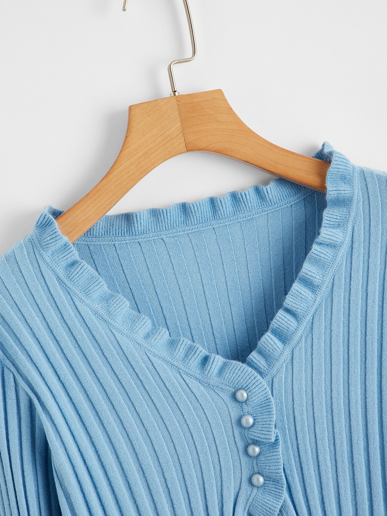 lettuce frill cardigan