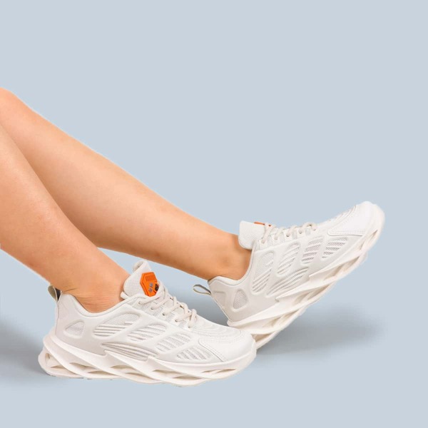 

Lace-up Front Chunky Sneakers, Apricot