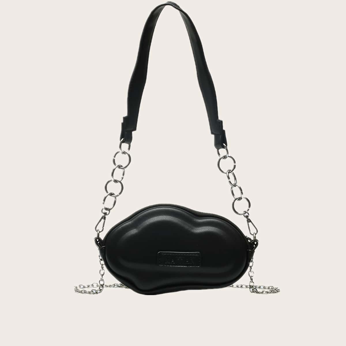 

Cloud Chain Tote Bag, Black