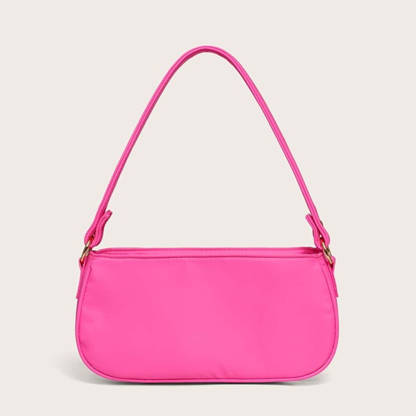 

Neon Hot Pink Baguette Bag