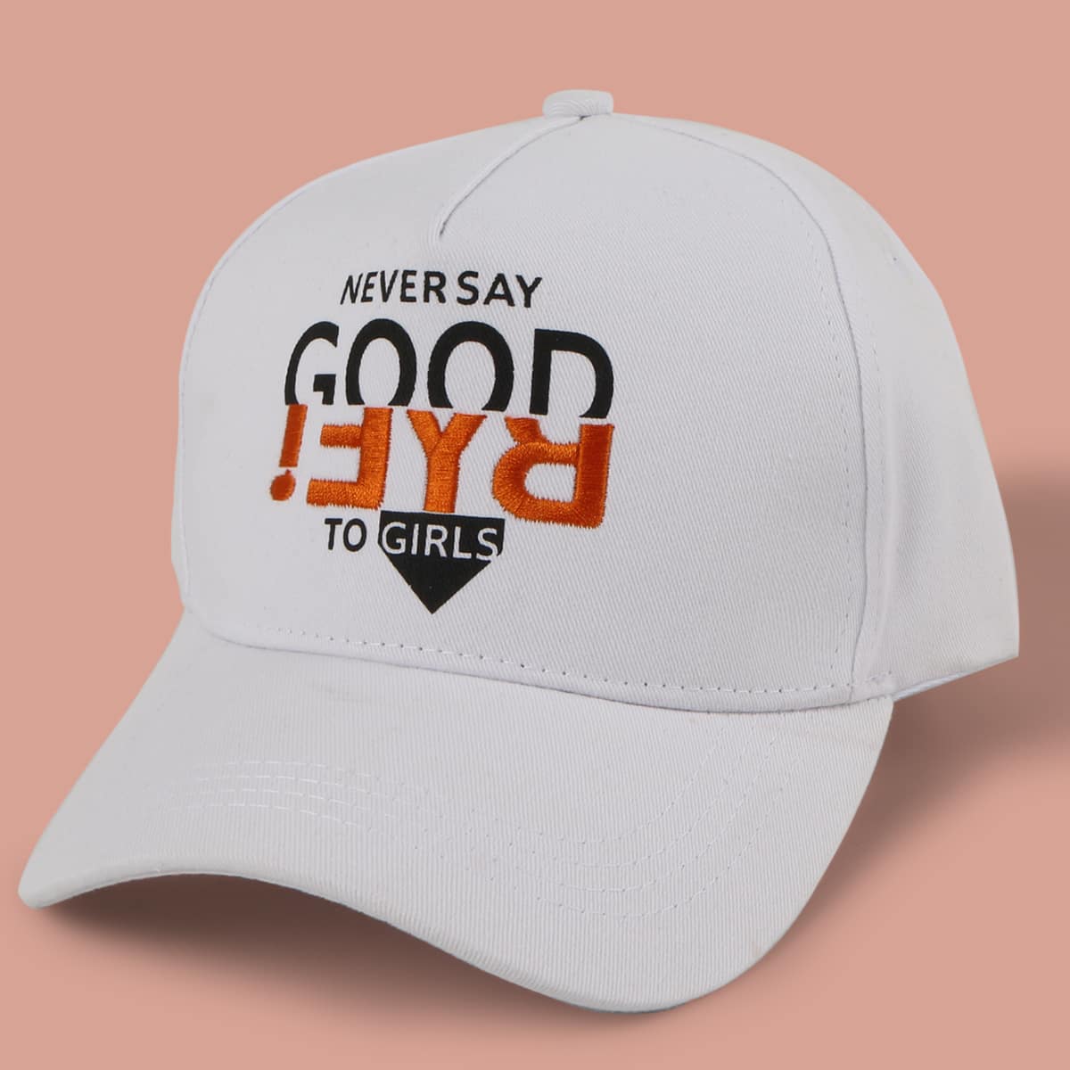 

Guys Letter Graphic Baseball Cap, White