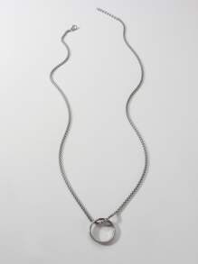 Vòng cổ nam trang trí - Bạc - Xem 1