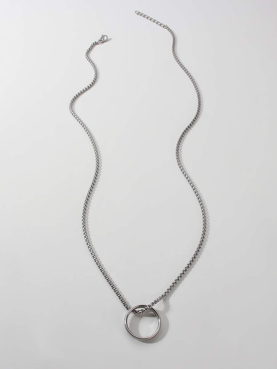 Vòng cổ nam trang trí - Bạc - Xem 1