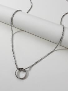 Vòng cổ nam trang trí - Bạc - Xem 2