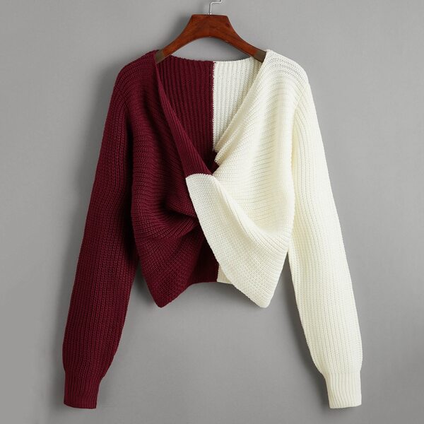 

Контрастный цвет Повседневный Трикотаж, Многоцветный