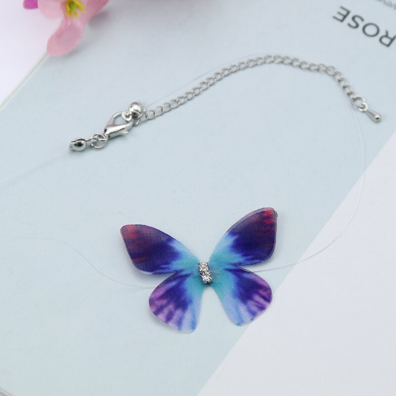 

Butterfly Clear Choker, Multicolor