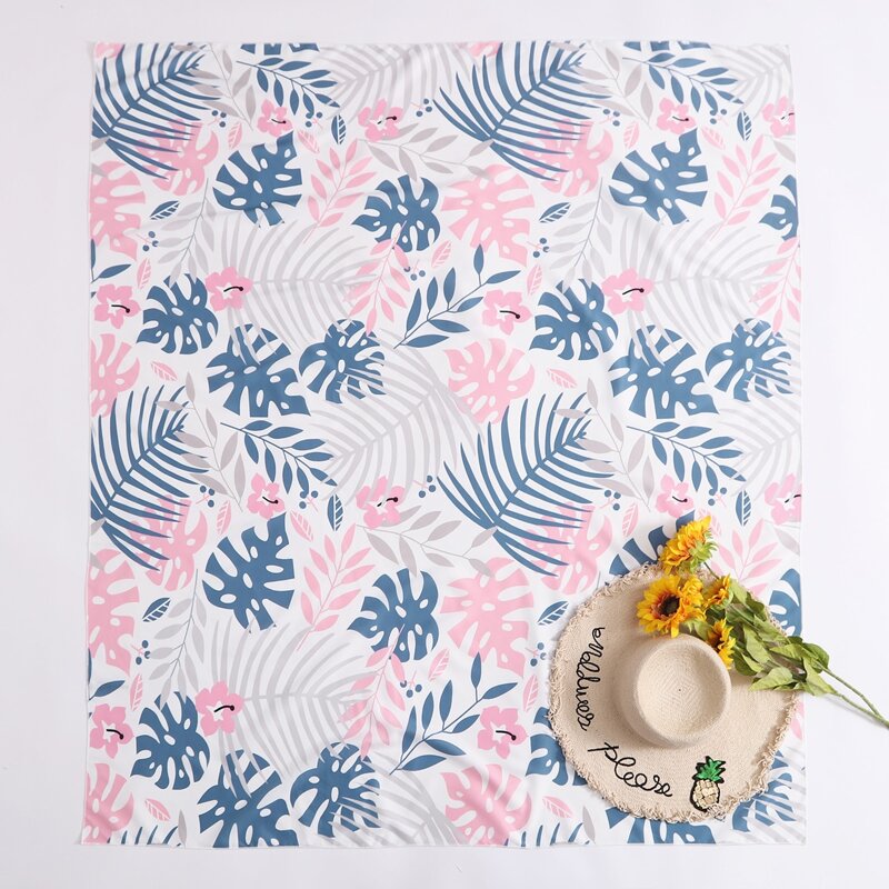 

Tropical Print Beach Blanket, Multicolor