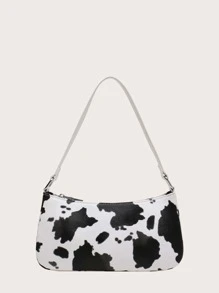 Cow Pattern Bag - Black and White - View 1