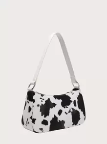 Cow Pattern Bag - Black and White - View 2