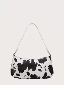 Cow Pattern Bag - Black and White - View 3