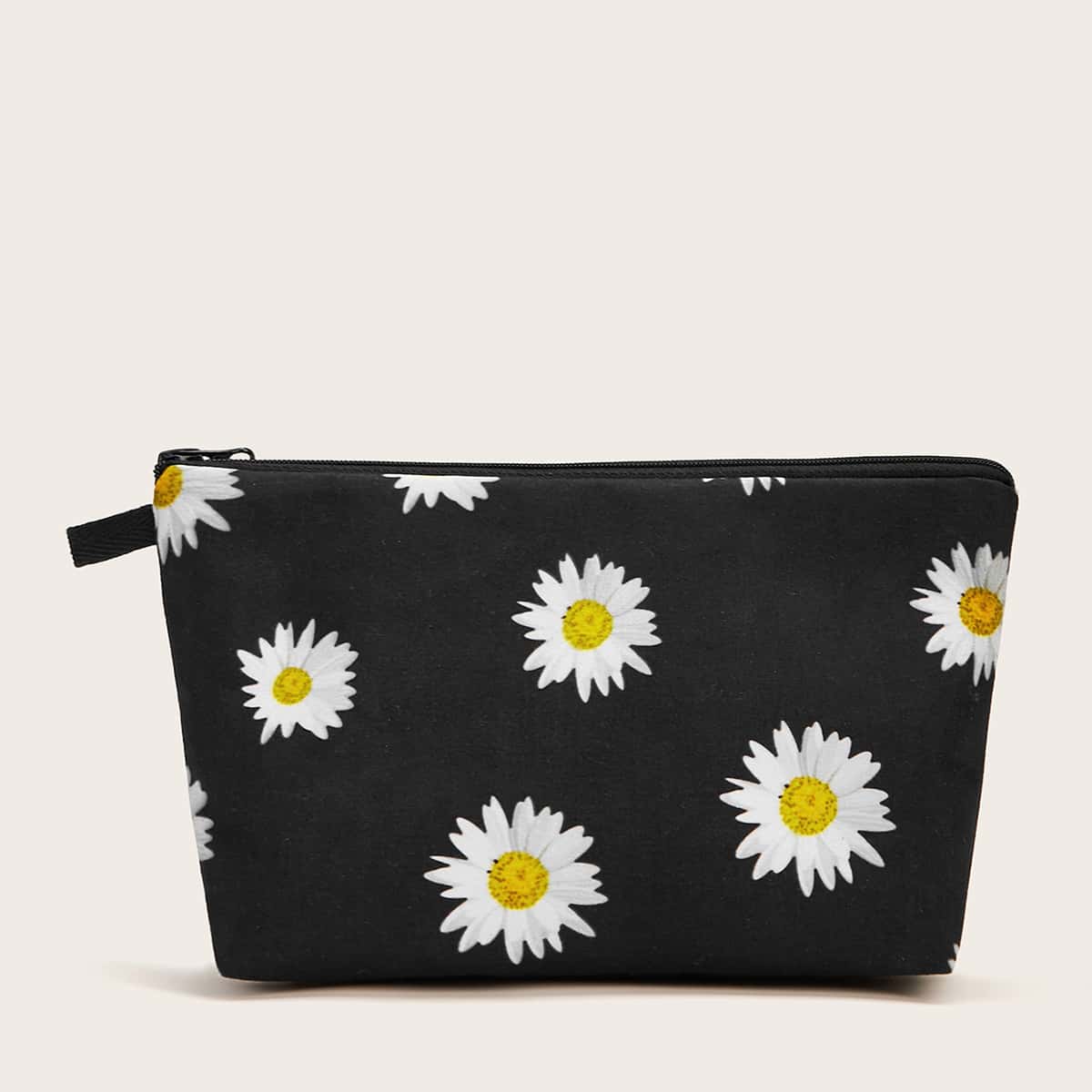 

Daisy Makeup Bag, Black