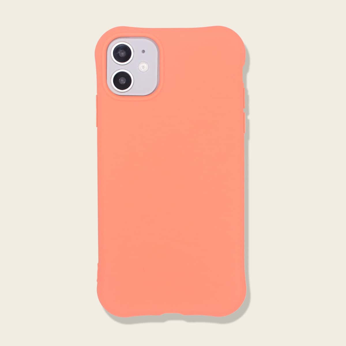 

1pc Solid iPhone Case, Orange