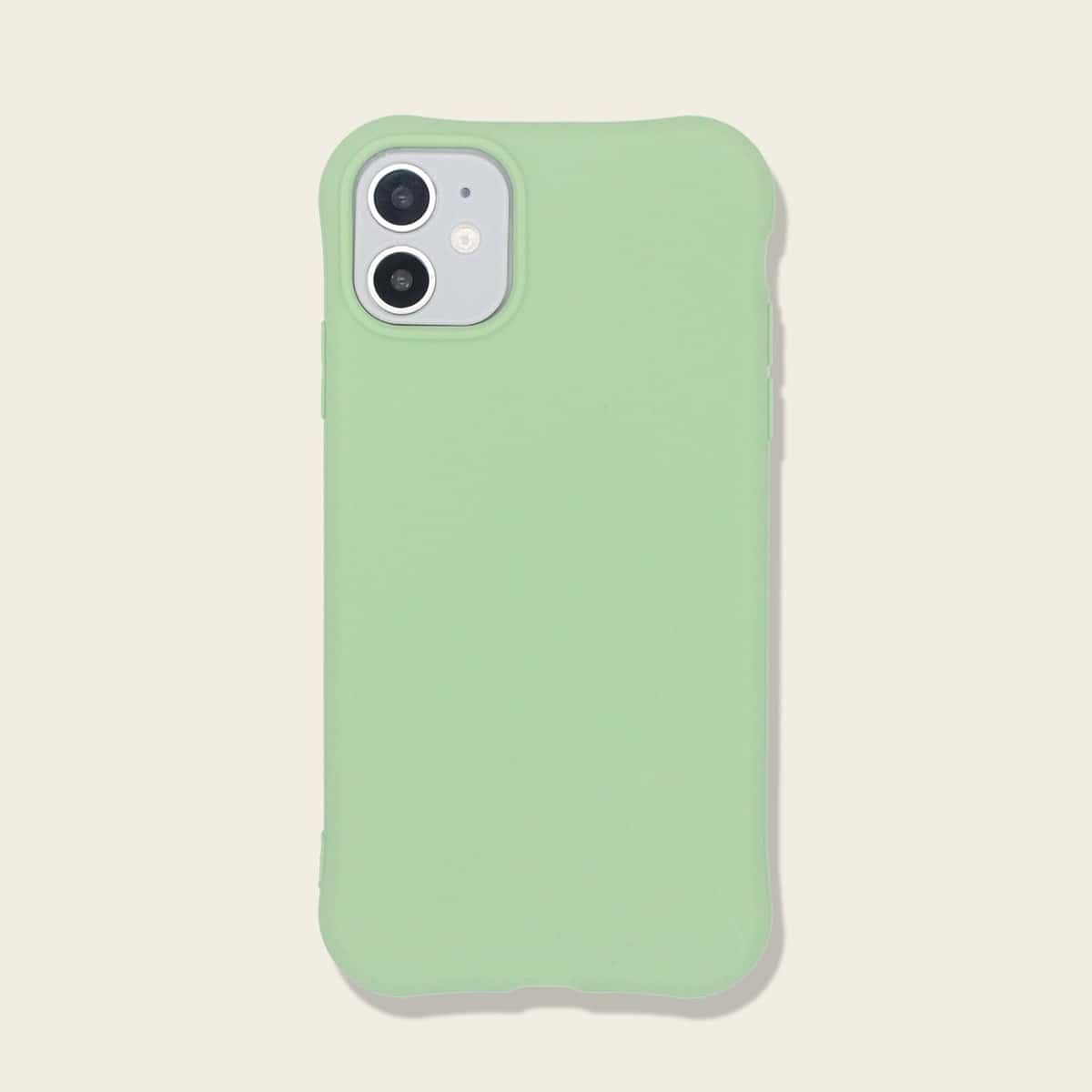 

1pc Solid iPhone Case, Mint green