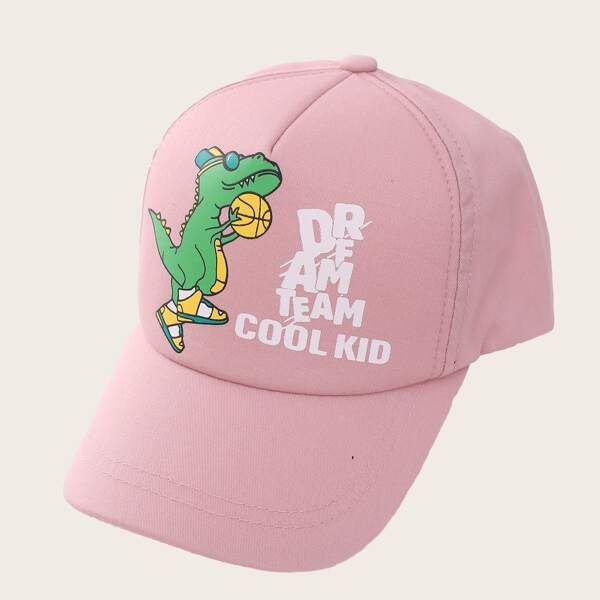

Letter Graphic Baseball Hat, Pink