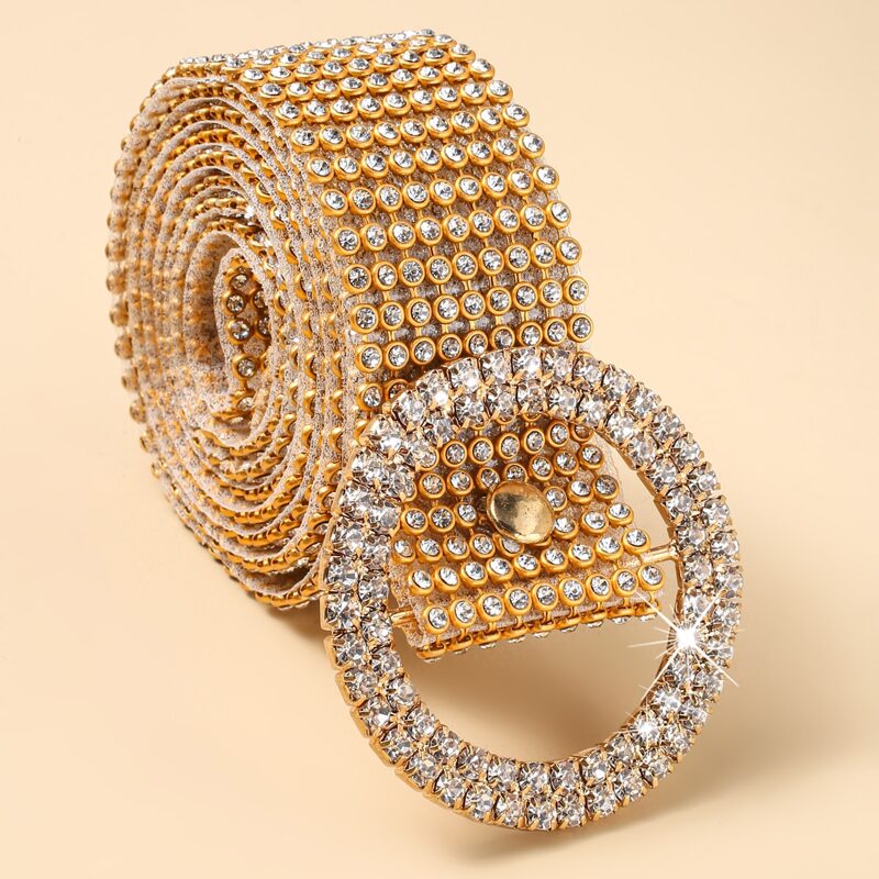 

Rhinestone Waist Chain, Gold
