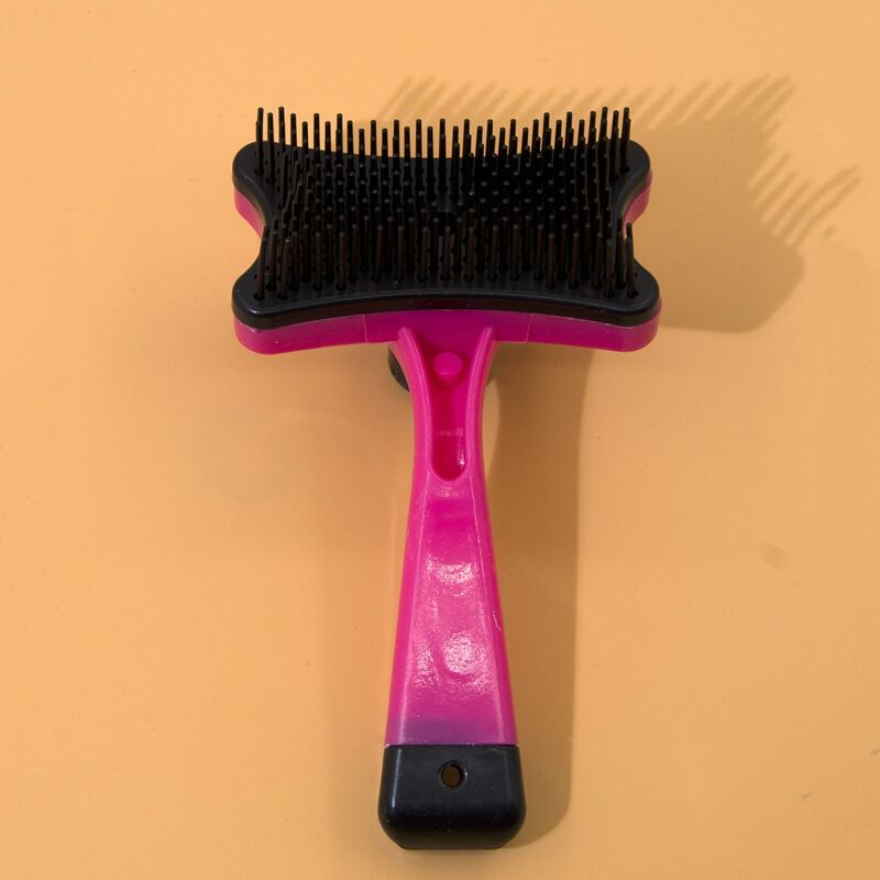 

1pc Cat Grooming Hair Removal Comb, Hot pink