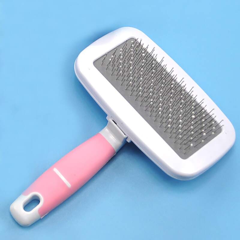 

1pc Dog Grooming Needle Comb, Pink