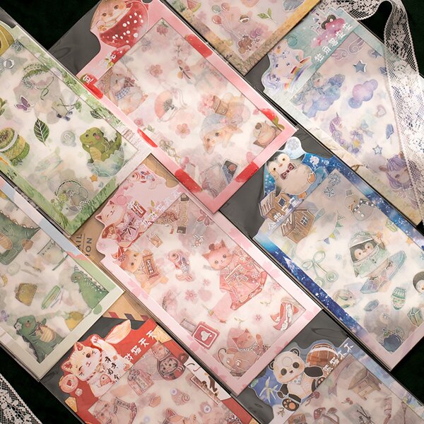 

1pack Cartoon Graphic Random Sticker, Multicolor