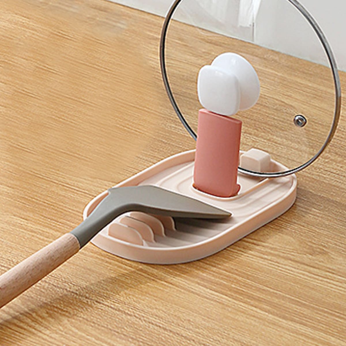 

Foldable Pot Lid Holder, Pink