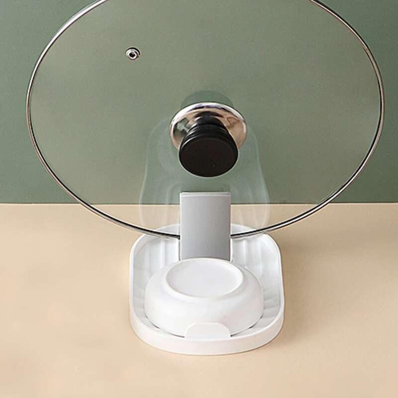 

Foldable Pot Lid Holder, White