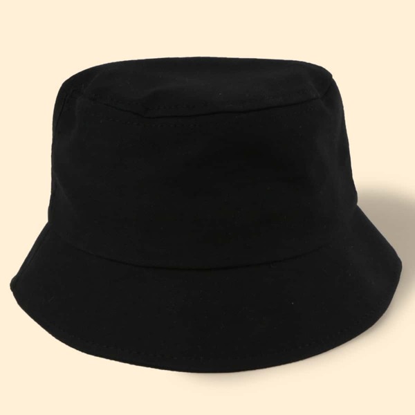 

Toddler Girls Simple Bucket Hat, Black