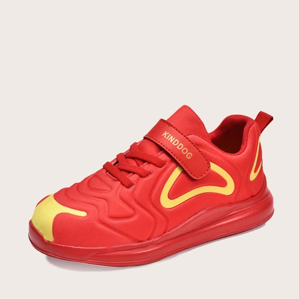 

Girls Velcro Strap Chunky Sneakers, Red