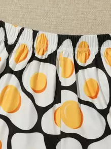 Bộ mặc nhà Lá thư Đen và trắng Dễ thương - Đen và trắng - Xem 4