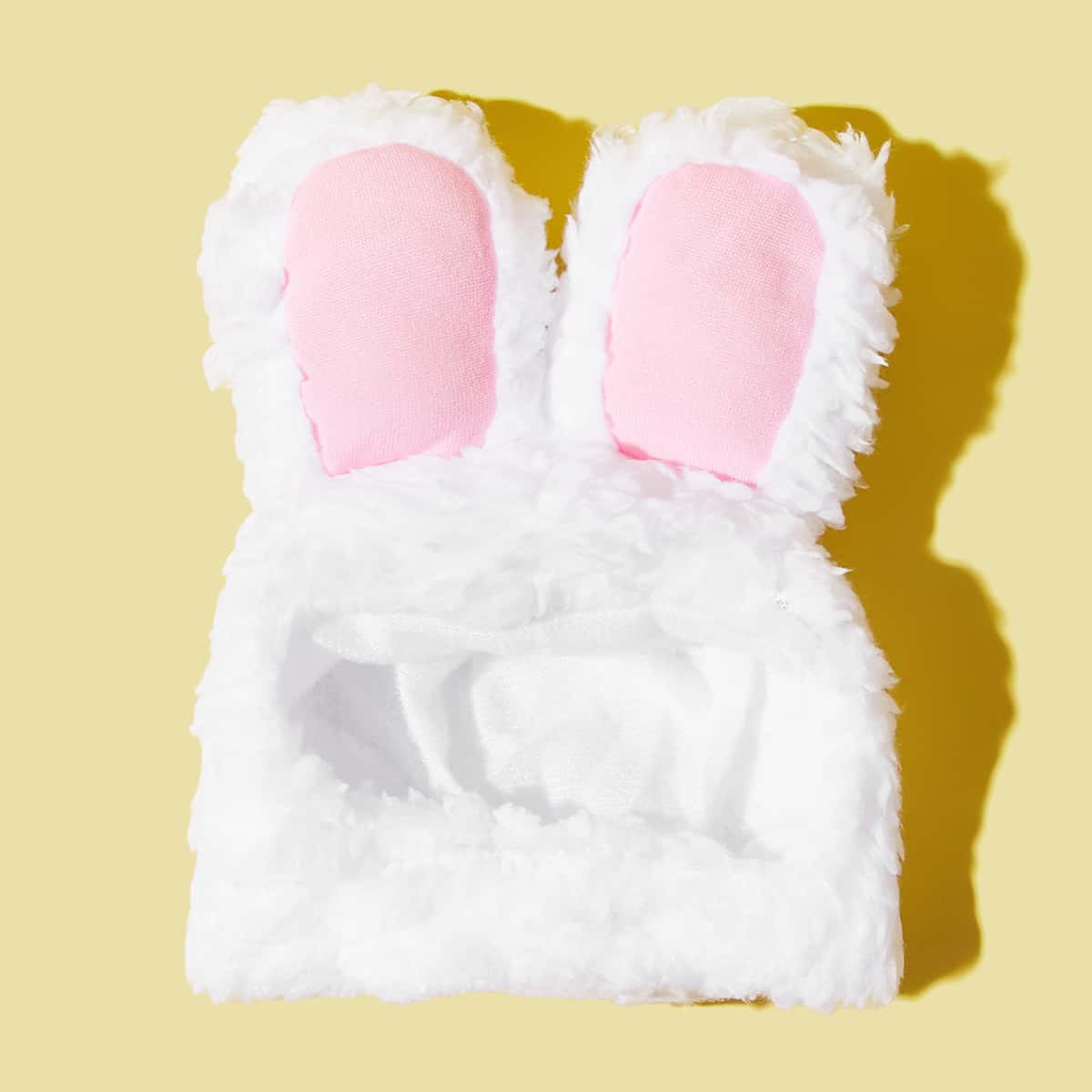 

1pc Rabbit Ear Design Cat Hat, White