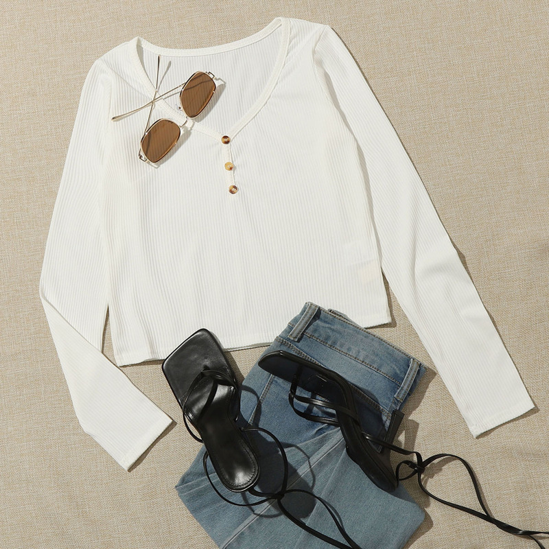 

White Button Tee