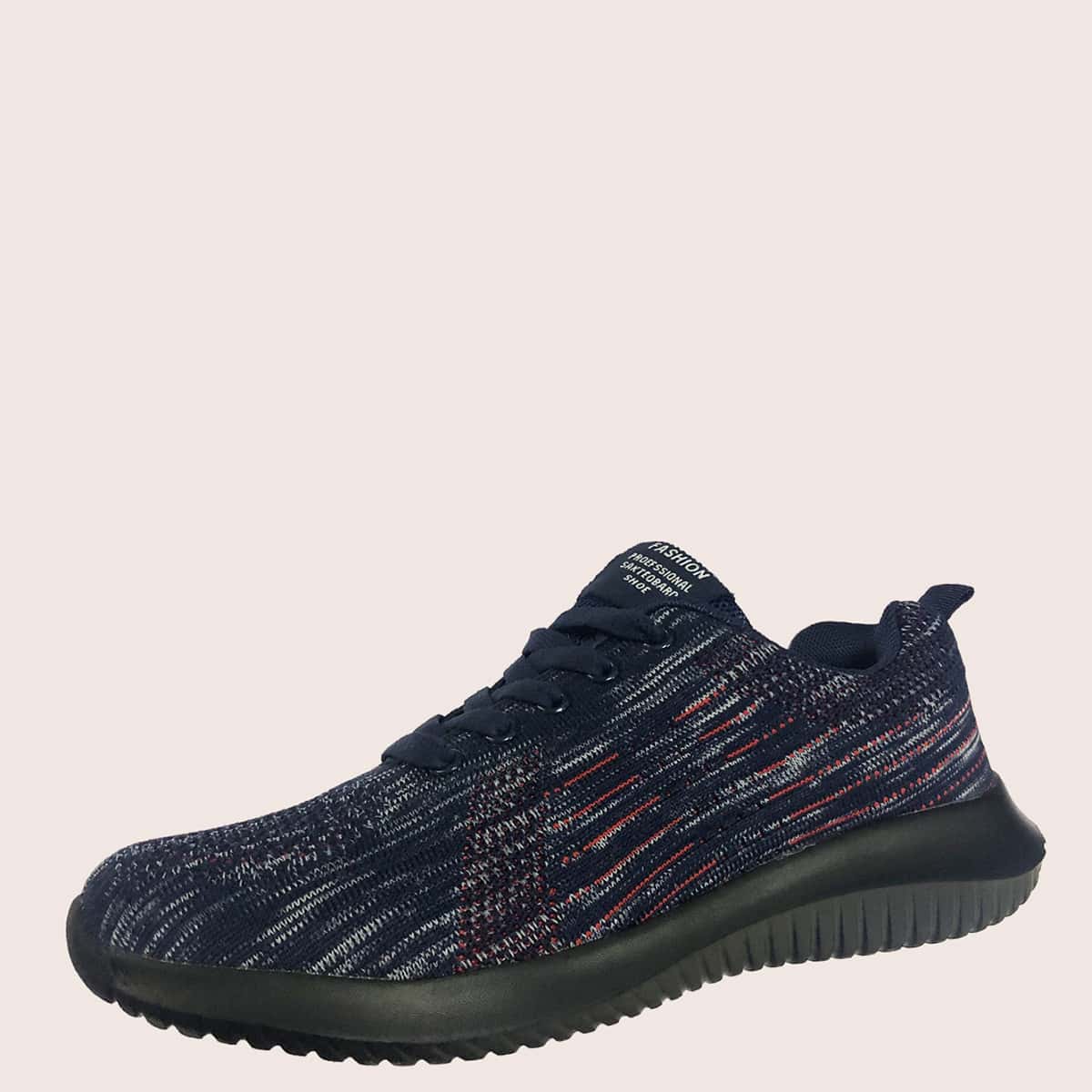 

Guys Lace-up Front Low Top Knit Sneakers, Blue