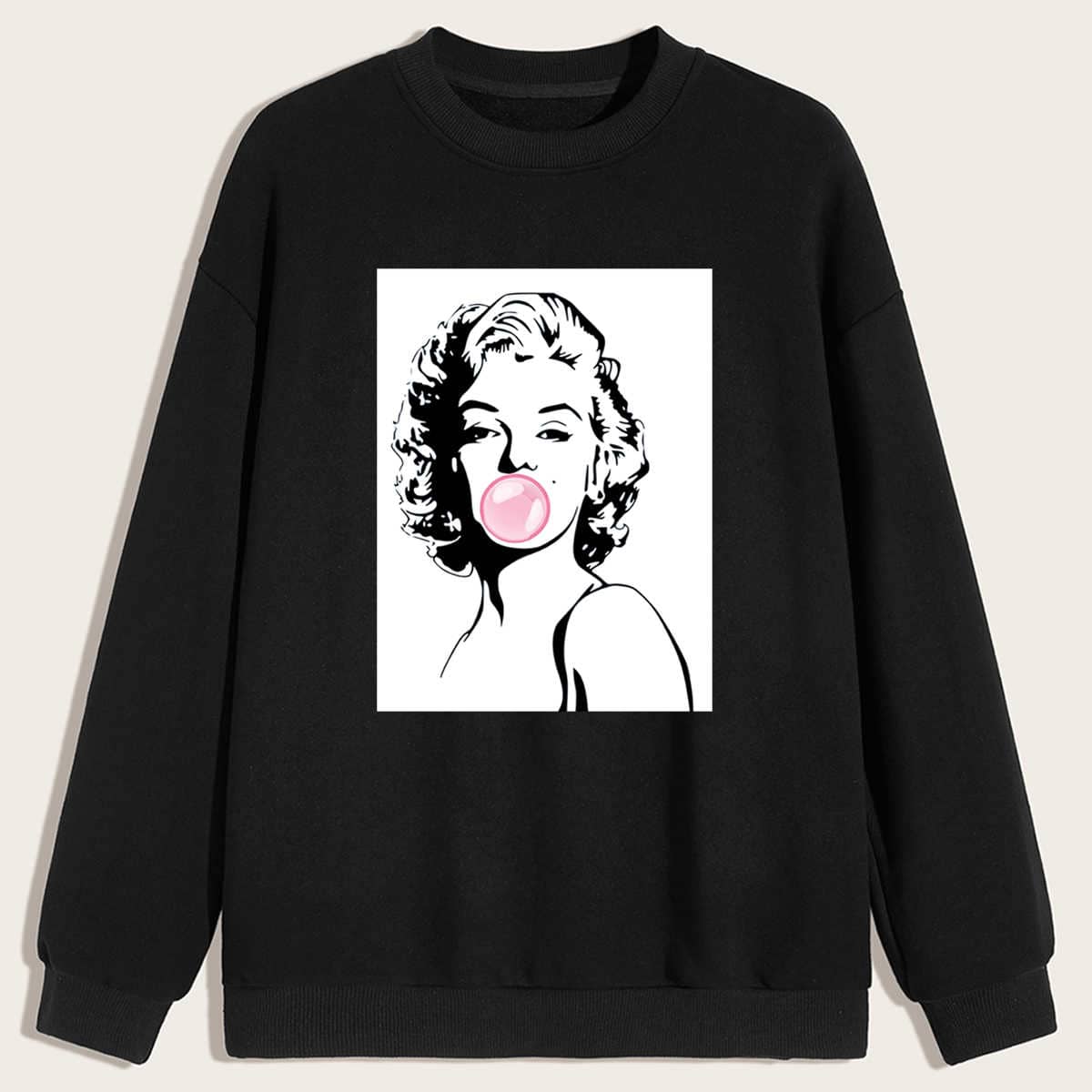 

Guys Figure Graphic Sweatshirt, Black