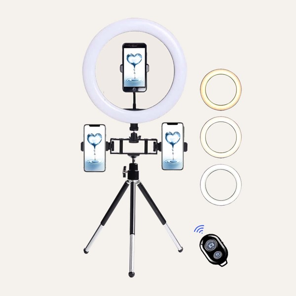 

Selfie LED Flash Light Multi Position Bracket, Black