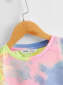 SHEIN Adolescent Garçon T-shirt Tie Dye