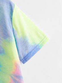 SHEIN Adolescent Garçon T-shirt Tie Dye