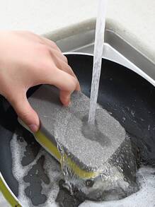 4pcs Cartoon Face Print Cleaning Sponge,Kitchen,Bathroom,Home,Household Suppliers - Multicolor - View 5