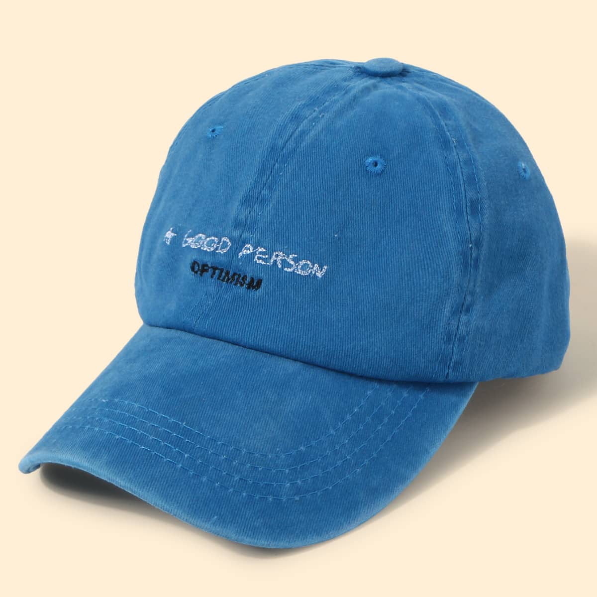 

Guys Letter Embroidery Baseball Cap, Blue